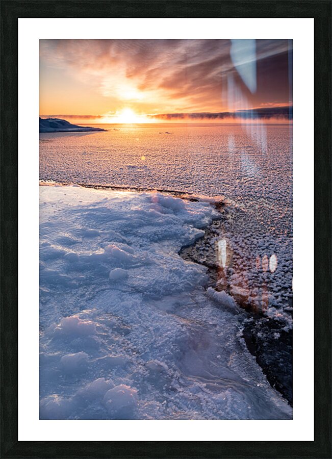 Minnesota North Shore Winter Sunrise Picture Frame print