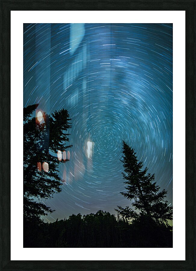 Star Trails of Northern Minnesota Picture Frame print