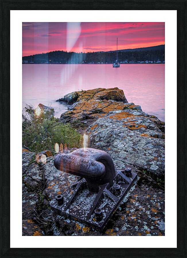 Grand Marais Minnesota Harbor Sunset Picture Frame print