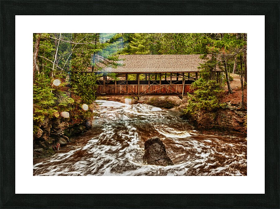 A Bridge Over the Mighty Amnicon River Picture Frame print