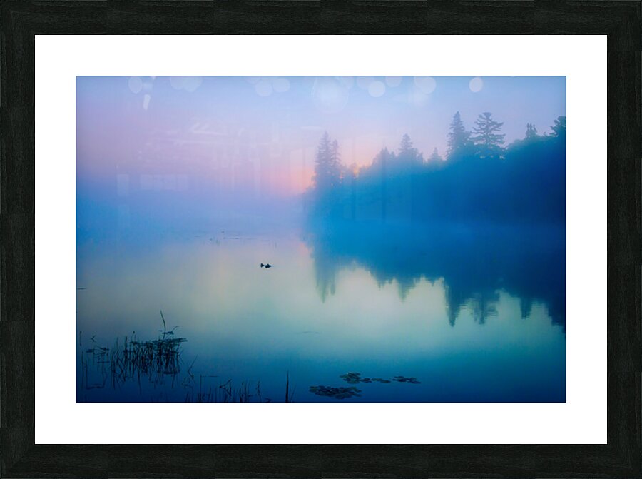 Foggy Sunrise Boundary Waters Minnesota Picture Frame print