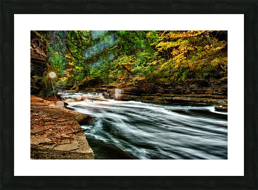 Presque Isle River Michigan Picture Frame print