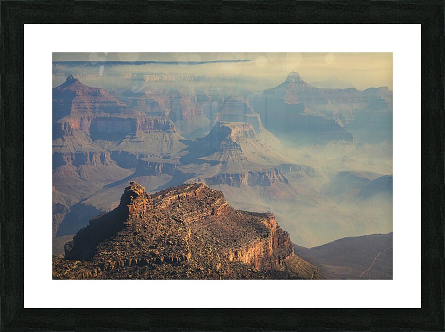 Grand Canyon Foggy Sunrise Picture Frame print