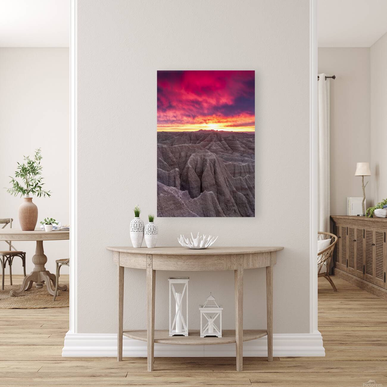 Sunrise Over The Badlands Reproduction