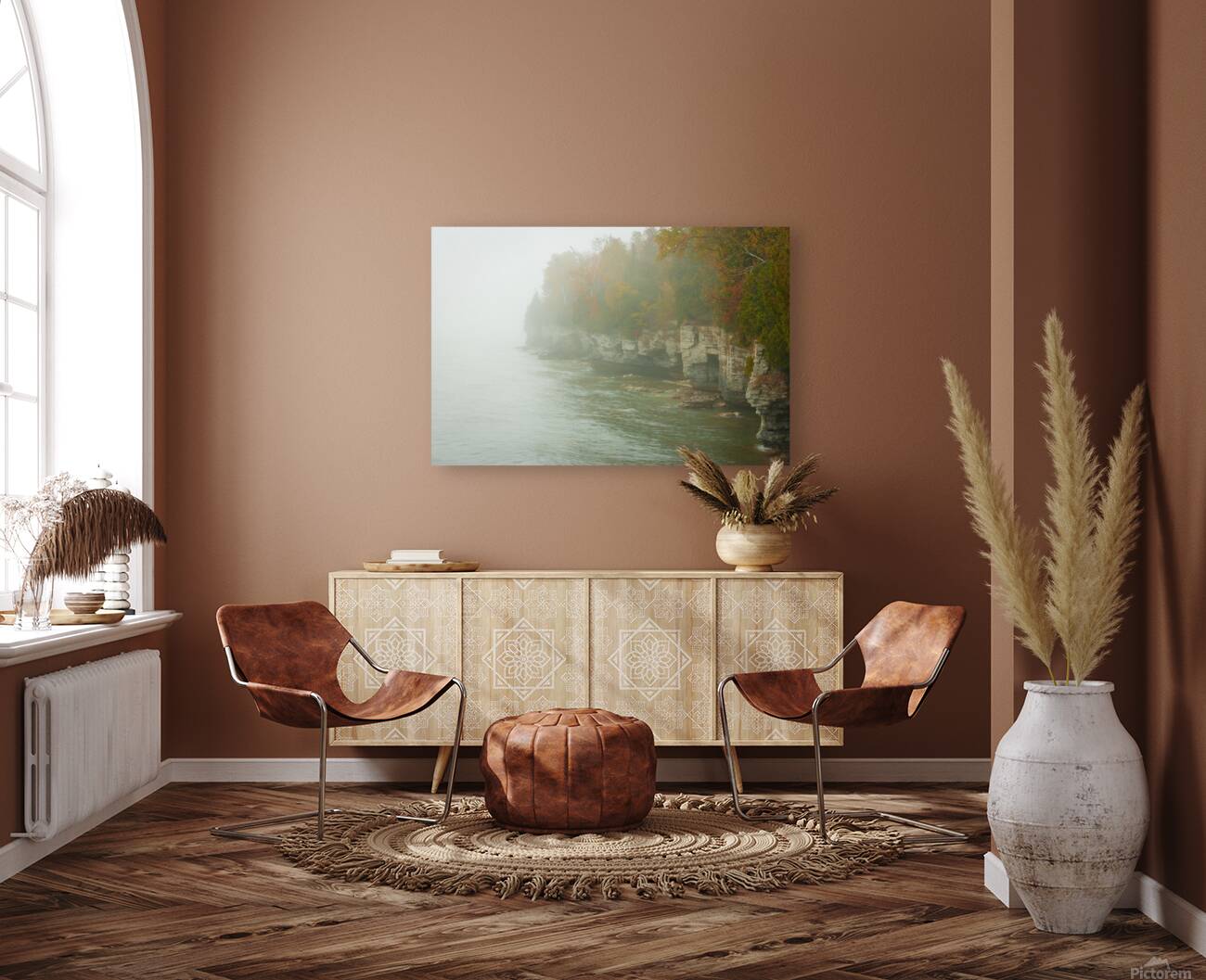 Door County Foggy Morning Reproduction