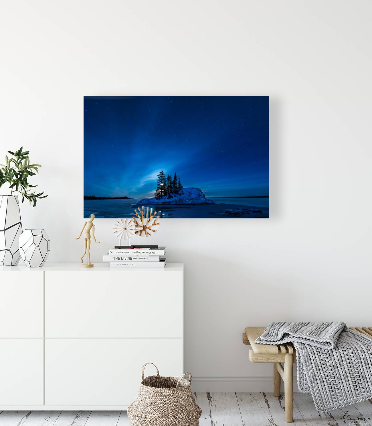 Moonrise Over Lake Superior Minnesota Reproduction