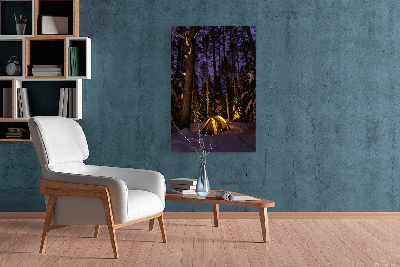 Minnesota Northwoods Winter Camping Reproduction