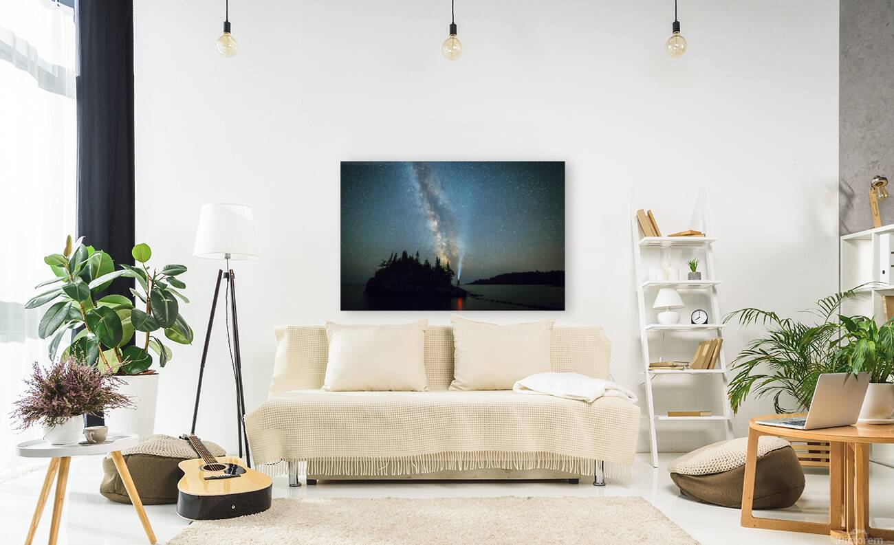 Milky Way Over Lake Superior Reproduction