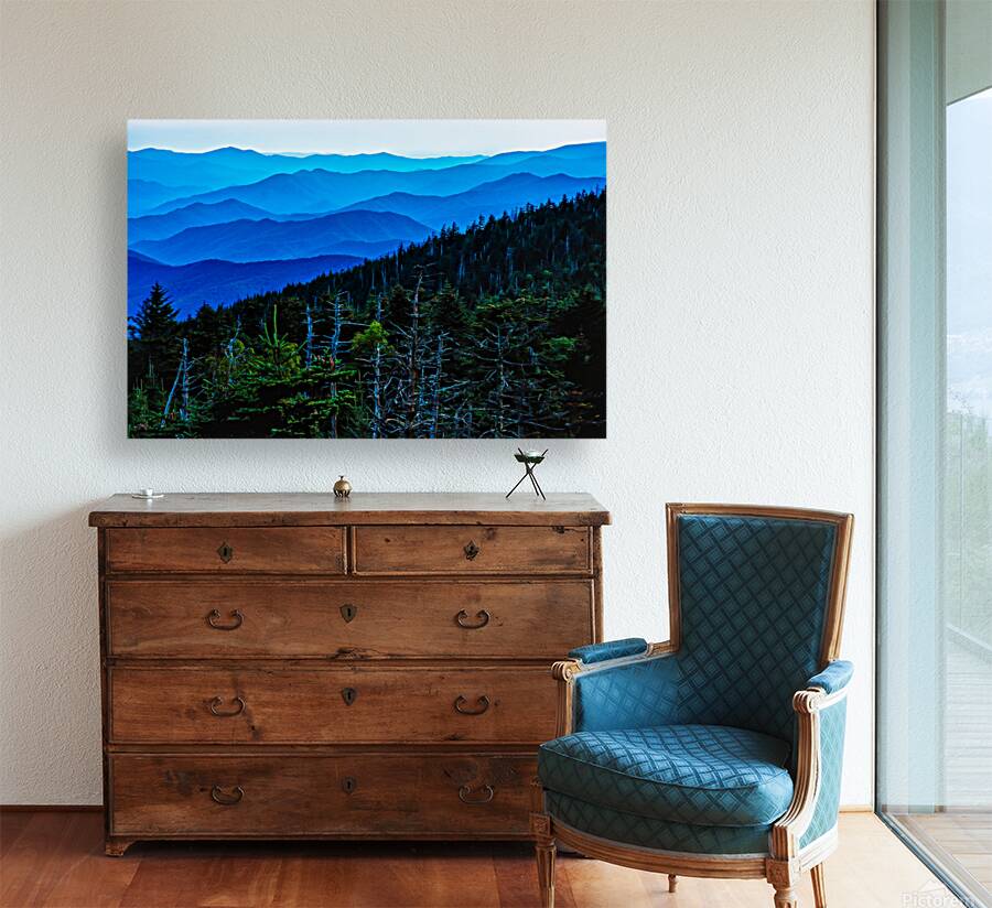 Blue Hour Over the Smoky Mountains Reproduction