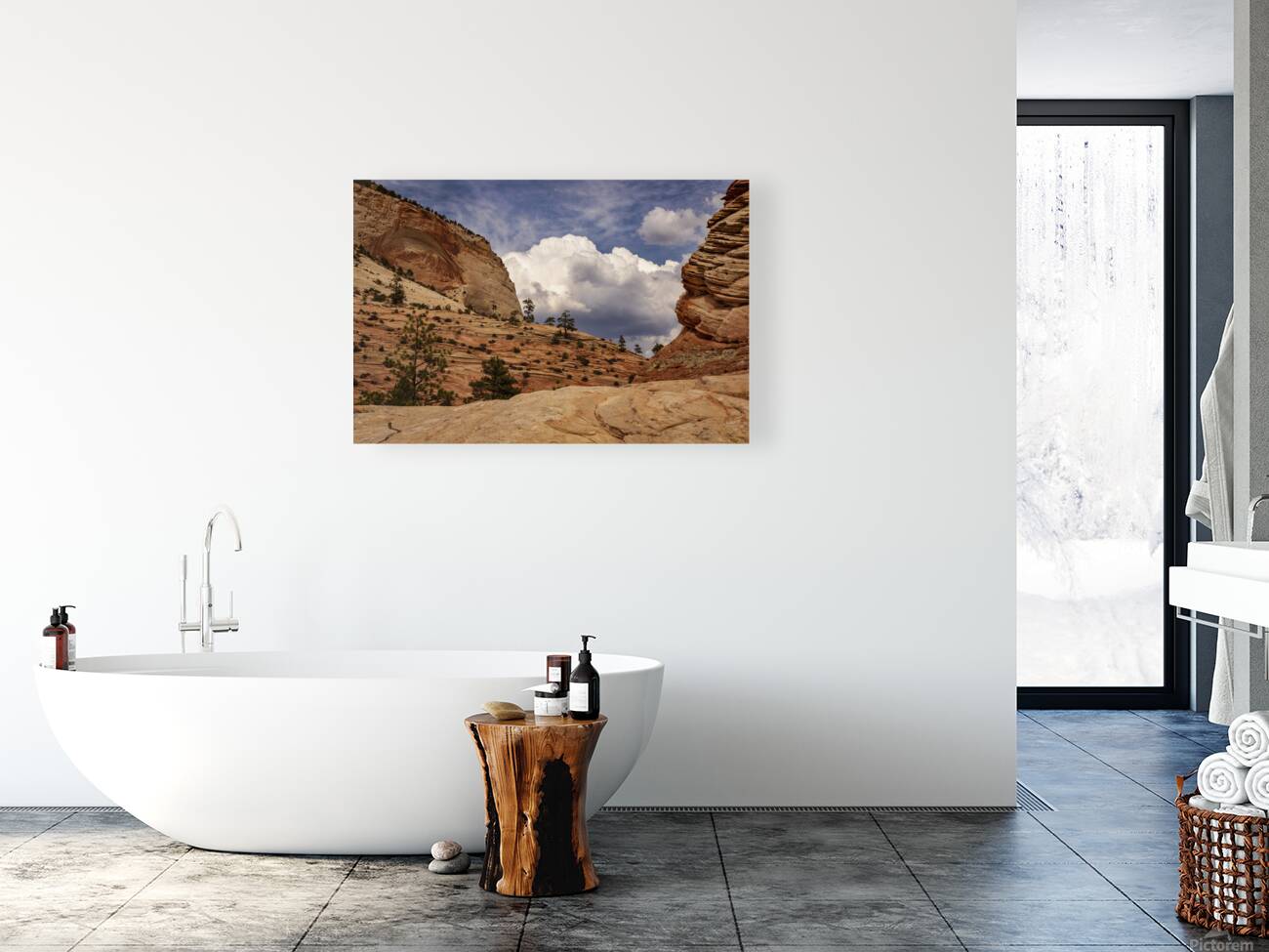 Zion National Park Window to Heaven Reproduction