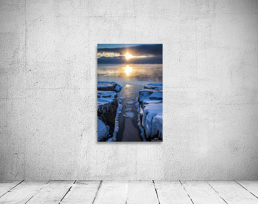 Winter Sunrise Over Lake Superior Wall Preview