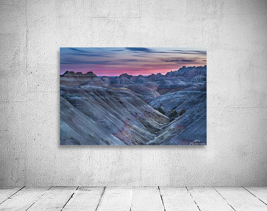 Sunset Over The Badlands Wall Preview