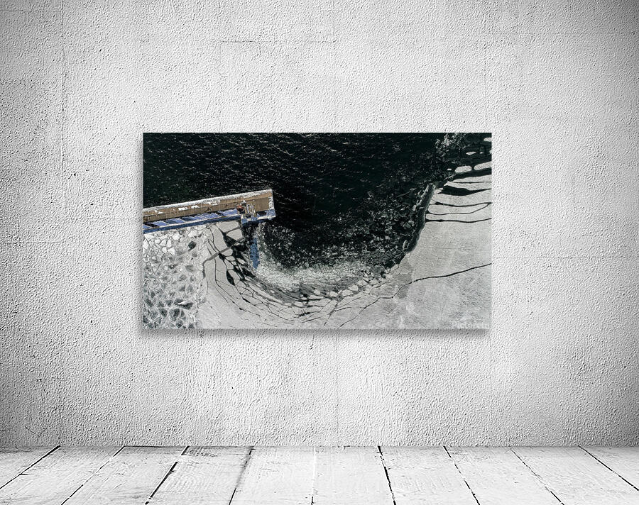 Grand Marais Winter Harbor Lighthouse Wall Preview