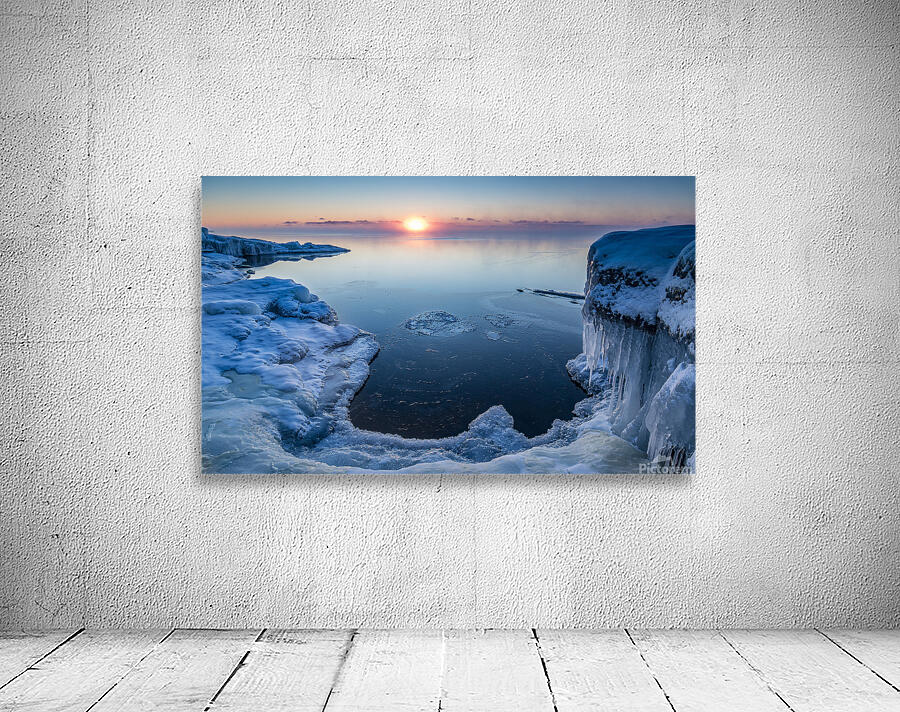 Lake Superior Winter Sunrise Wall Preview
