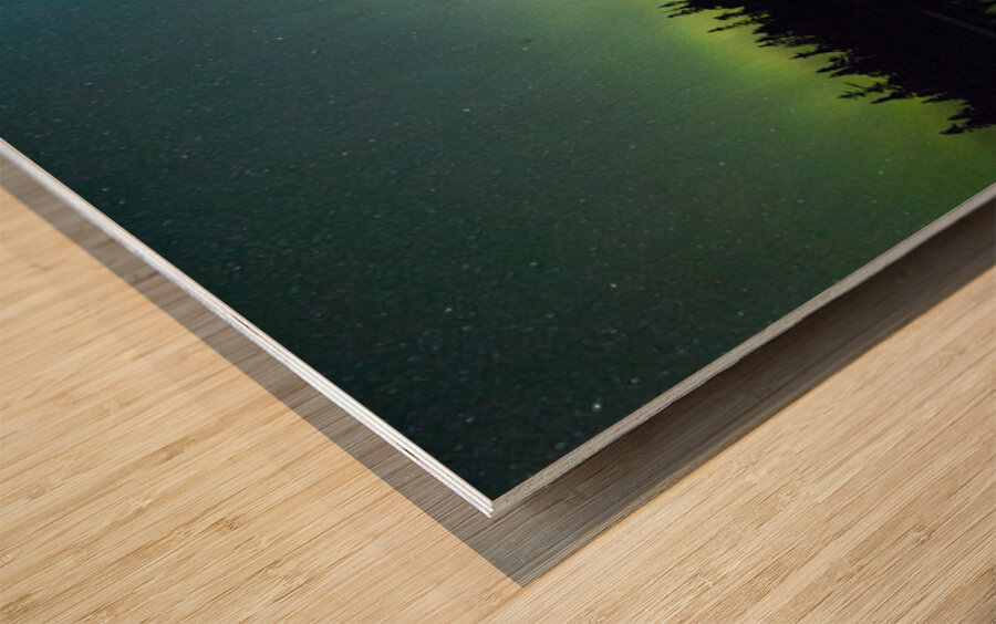 Northern Lights In Action Wood print