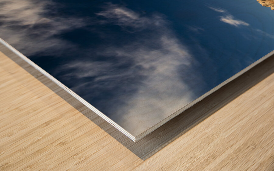 Badlands Freeway Vertical Wood print