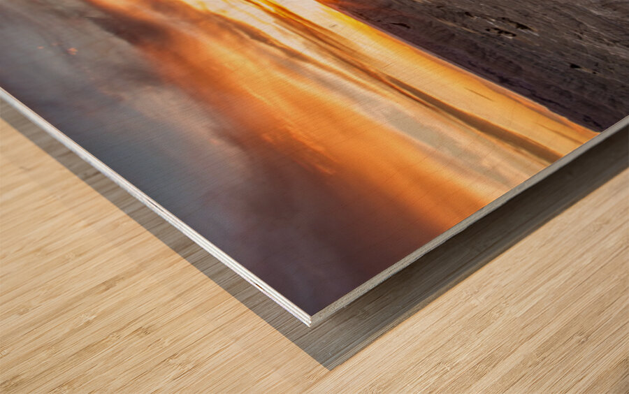 Badlands Sunrise Wood print