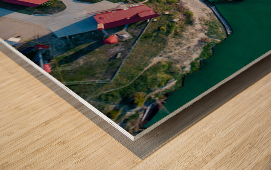 Point Betsie Michigan From Above Wood print