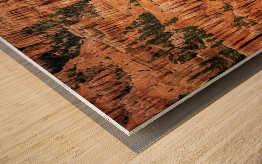 Hoodoos Over Utah Wood print