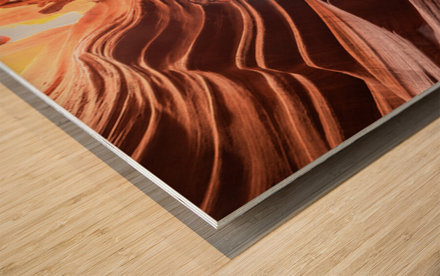 Antelope Canyon Wood print