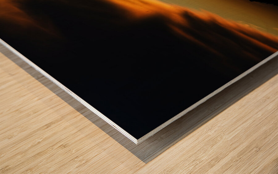 Sunset Over Voyageurs Wood print