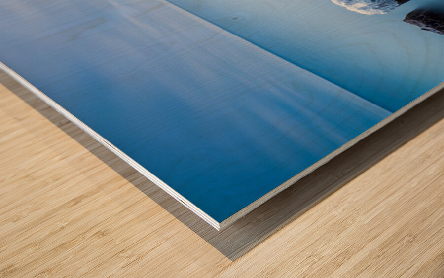 Blue Mood Wood print