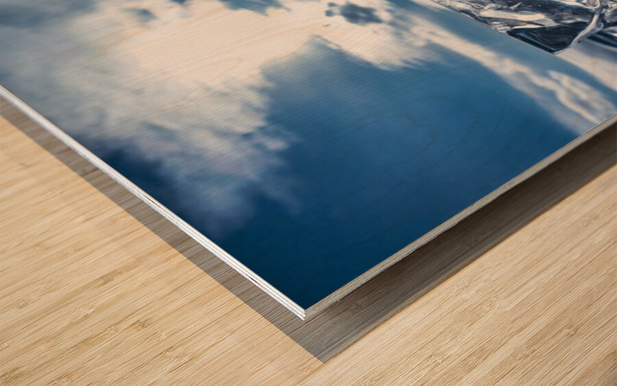 Winter Ice Wood print