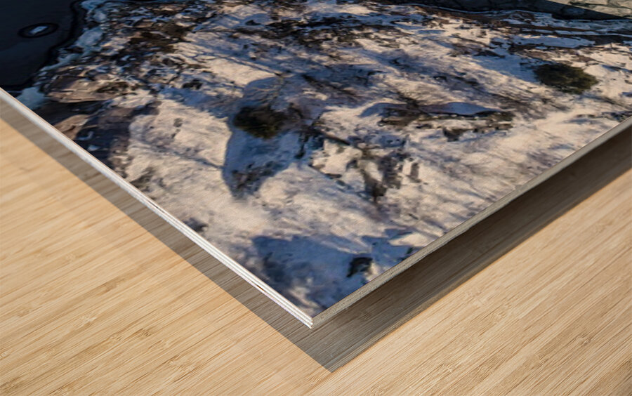 Lake Superior from Above Wood print