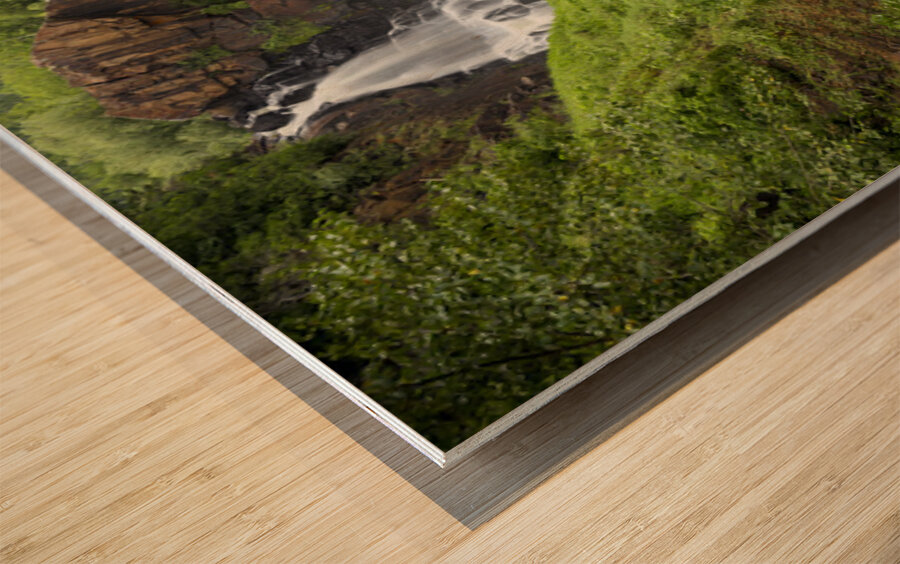 High Falls Overlook Waterfall Wood print