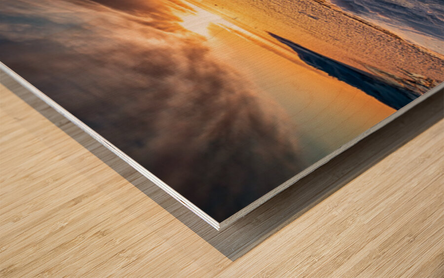 Minnesota North Shore Sunrise Wood print