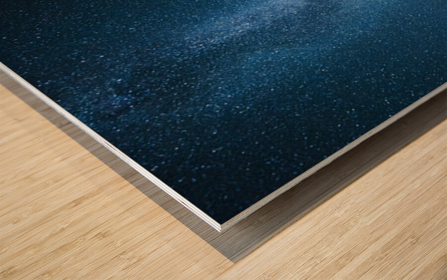 Milky Way over Minnesota Wood print