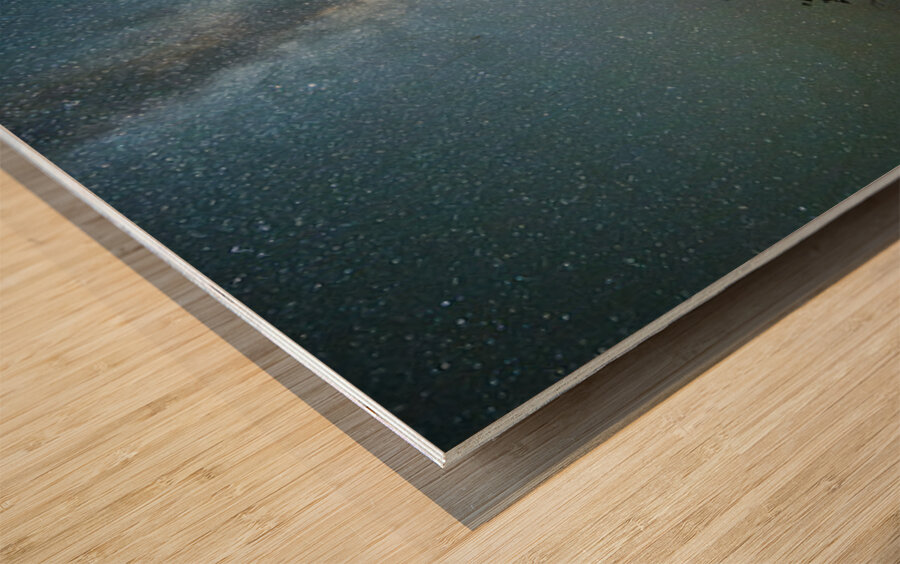 Milky Way Over Lake Superior Wood print