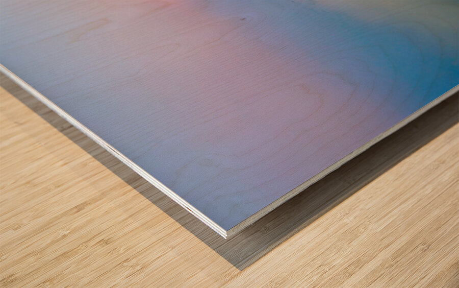 Foggy Sunrise Boundary Waters Minnesota Wood print