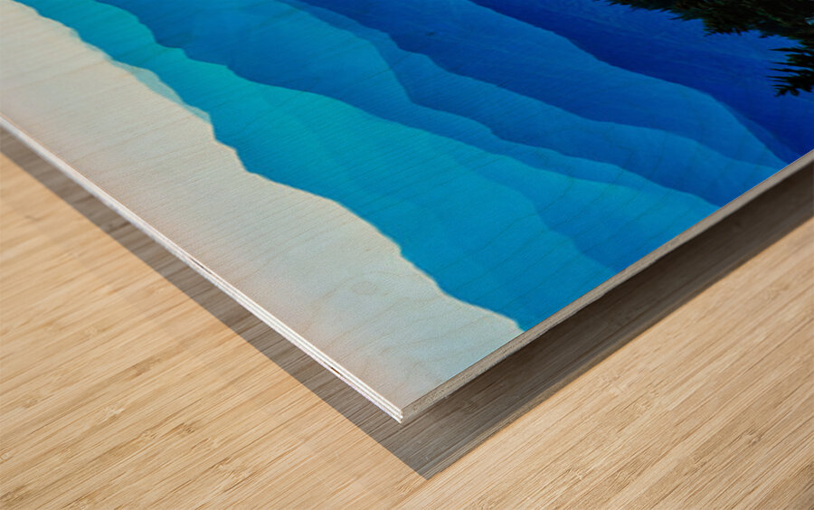 Blue Hour Over the Smoky Mountains Wood print