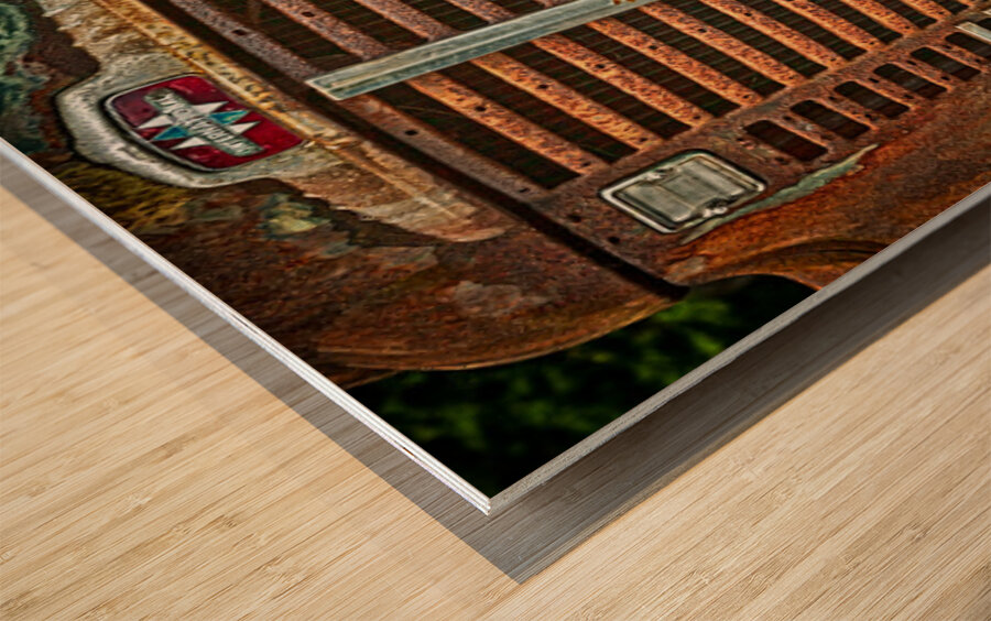 International Vintage Truck Wood print