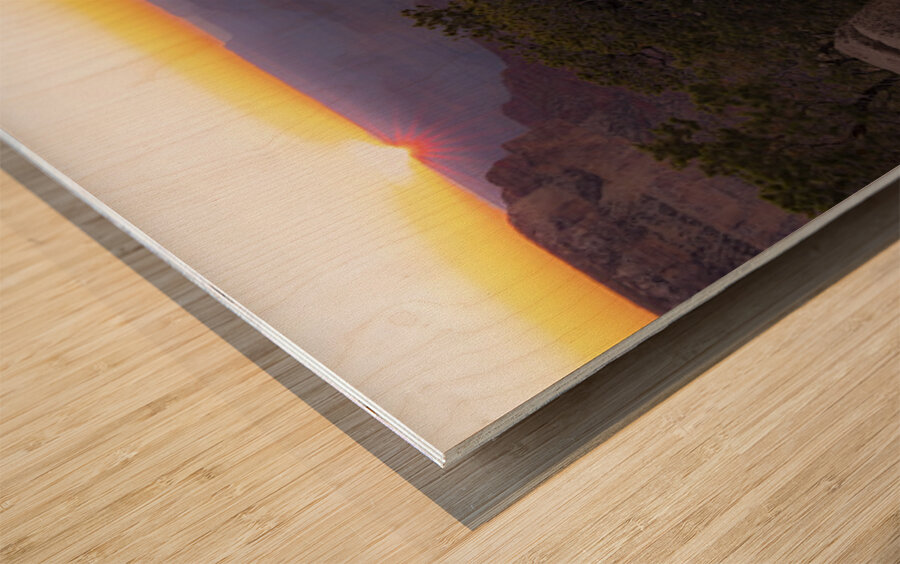 Grand Canyon South Sunset Wood print