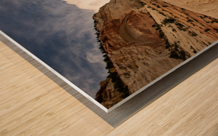 Zion to the Sky Wood print