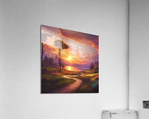 0 A natural picture at sunset with charming color Acrylic Print