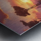 0 A natural picture at sunset with charming color Metal print