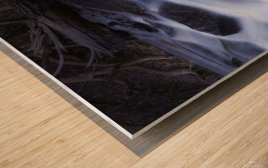 Milford Stream Ice Wood print