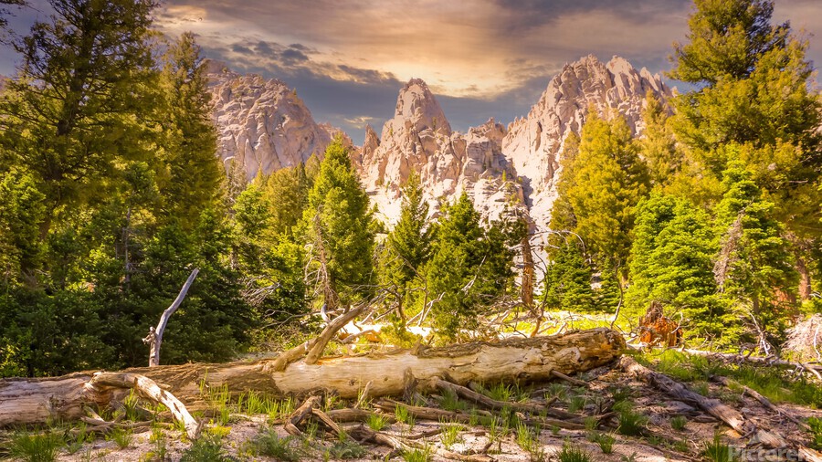 Sawtooth Hike 300ppi 34 64 15MB by Jeremiah A Gourd Wall Art