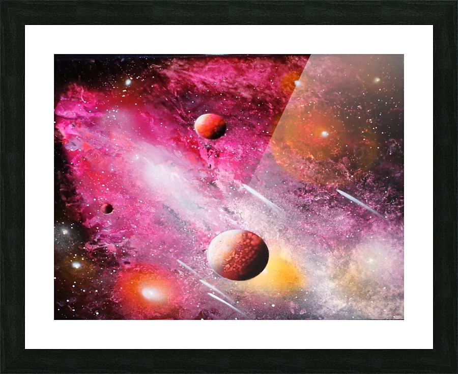 Fish galaxy Picture Frame Printing