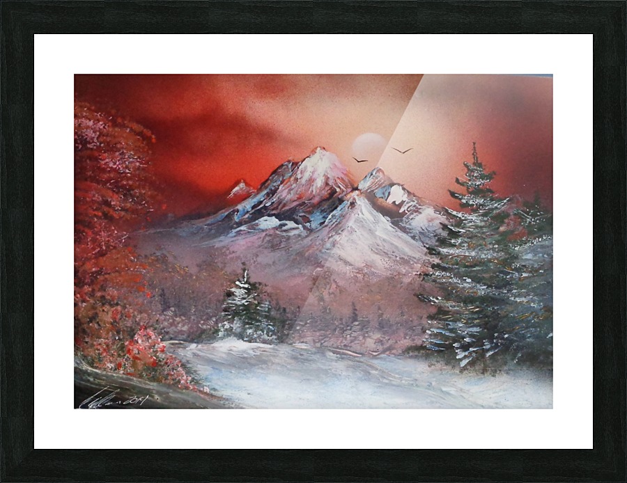 Winter sunset Picture Frame Printing
