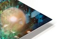Blue maroon galaxy HD Metal print