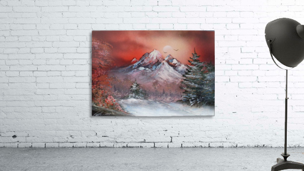 Winter sunset Wall Preview