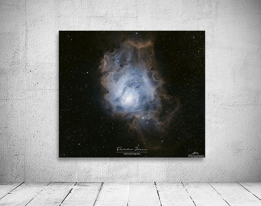 The lagoon nebula In hubble pallette  Wall Preview