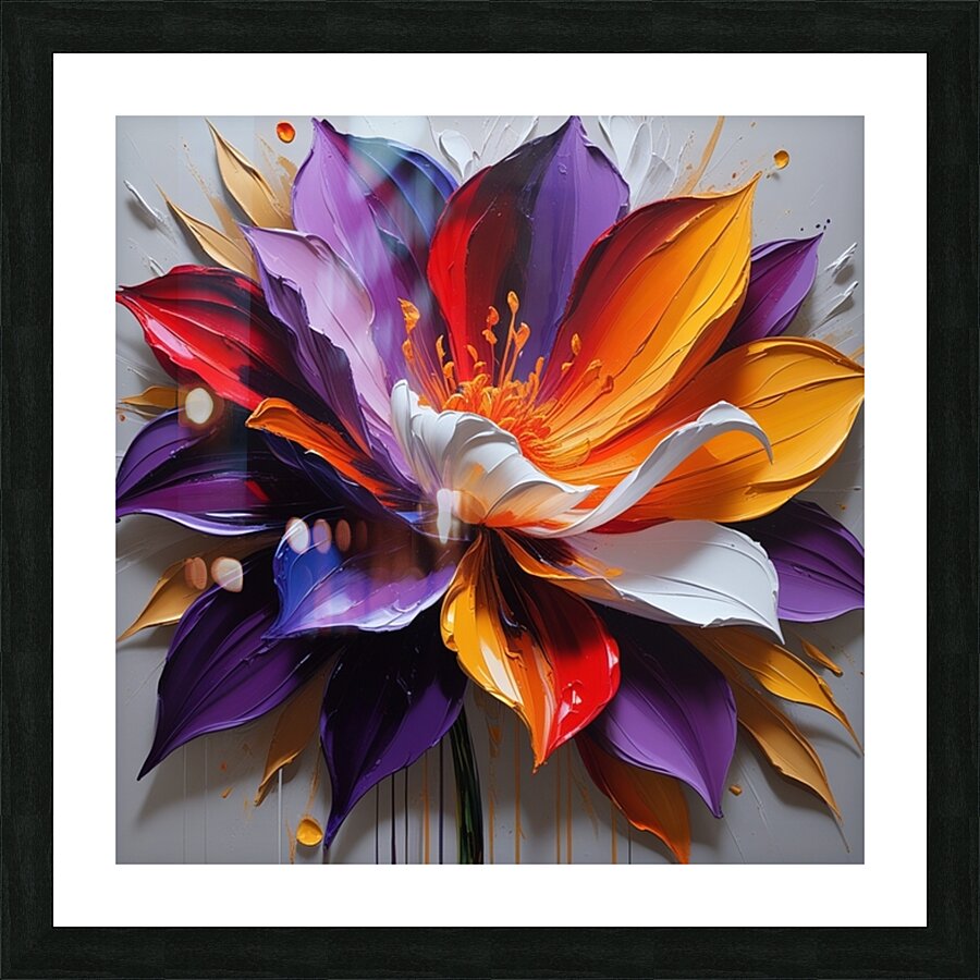 Floral Symphony Picture Frame print