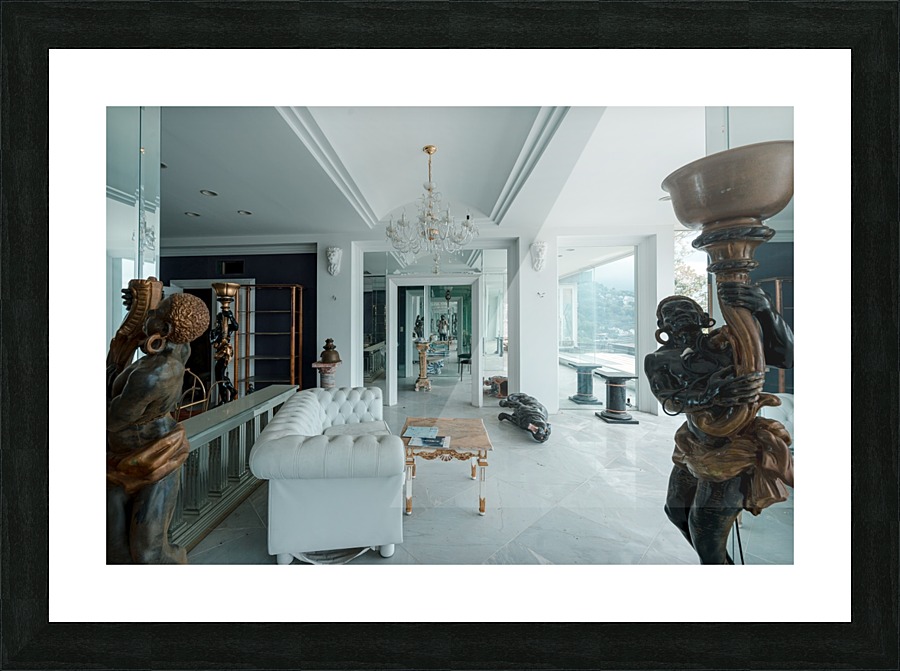 Abandoned Billionaires Mansion Picture Frame print