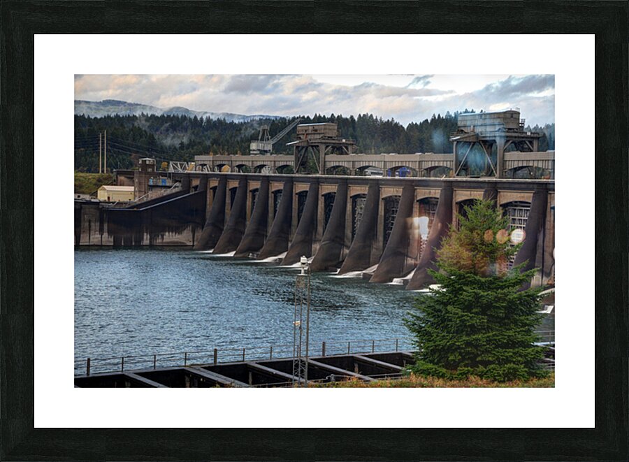 Bonneville Dam - Columbia River - Oregon Picture Frame print