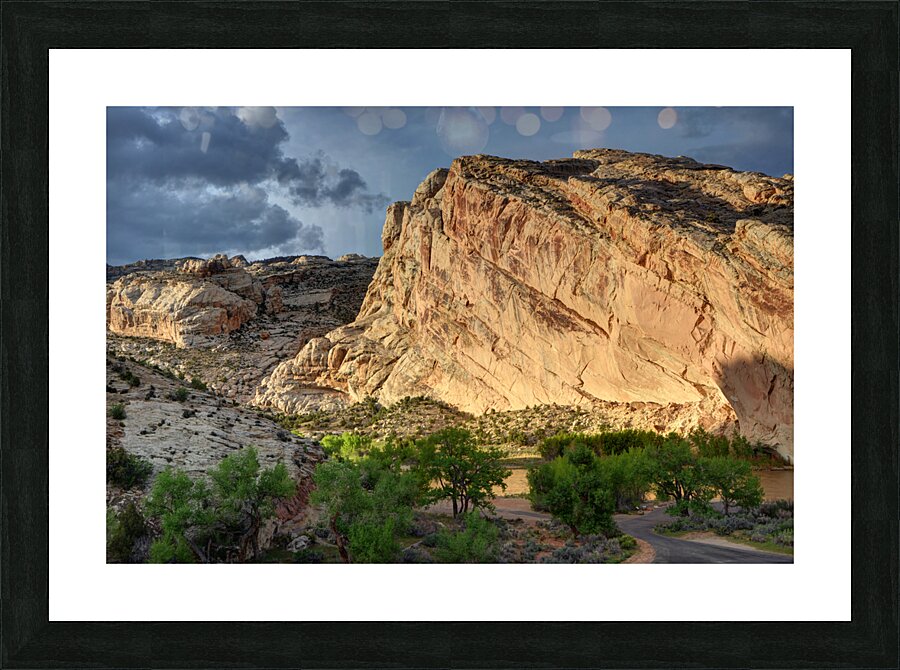 Spring Storm over Split Mountain Farm - Utah Picture Frame print
